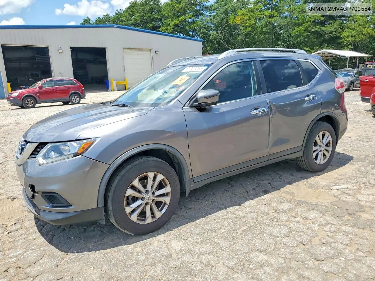 2016 Nissan Rogue Sv VIN: KNMAT2MV4GP700554 Lot: 61723066