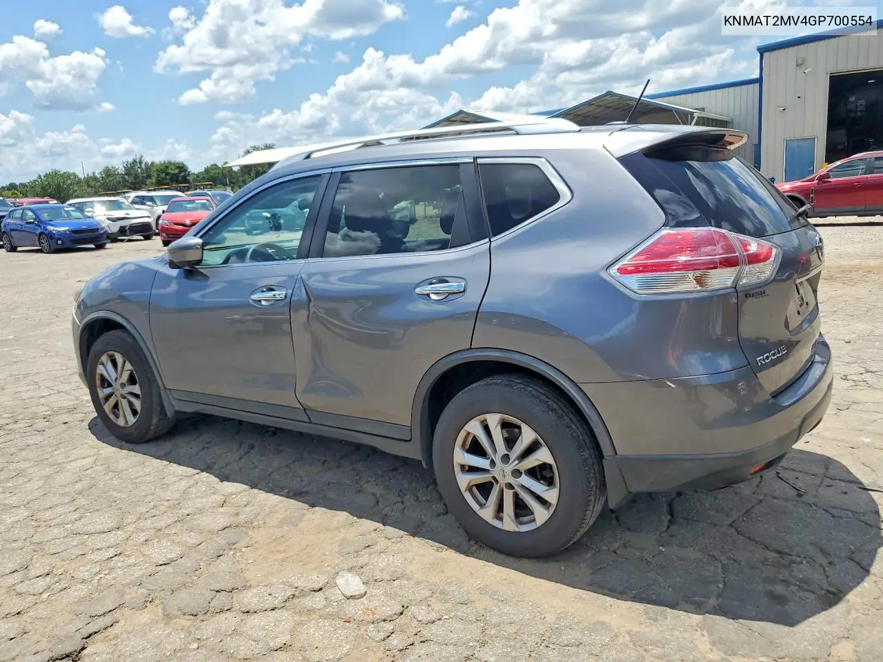 2016 Nissan Rogue Sv VIN: KNMAT2MV4GP700554 Lot: 61723066