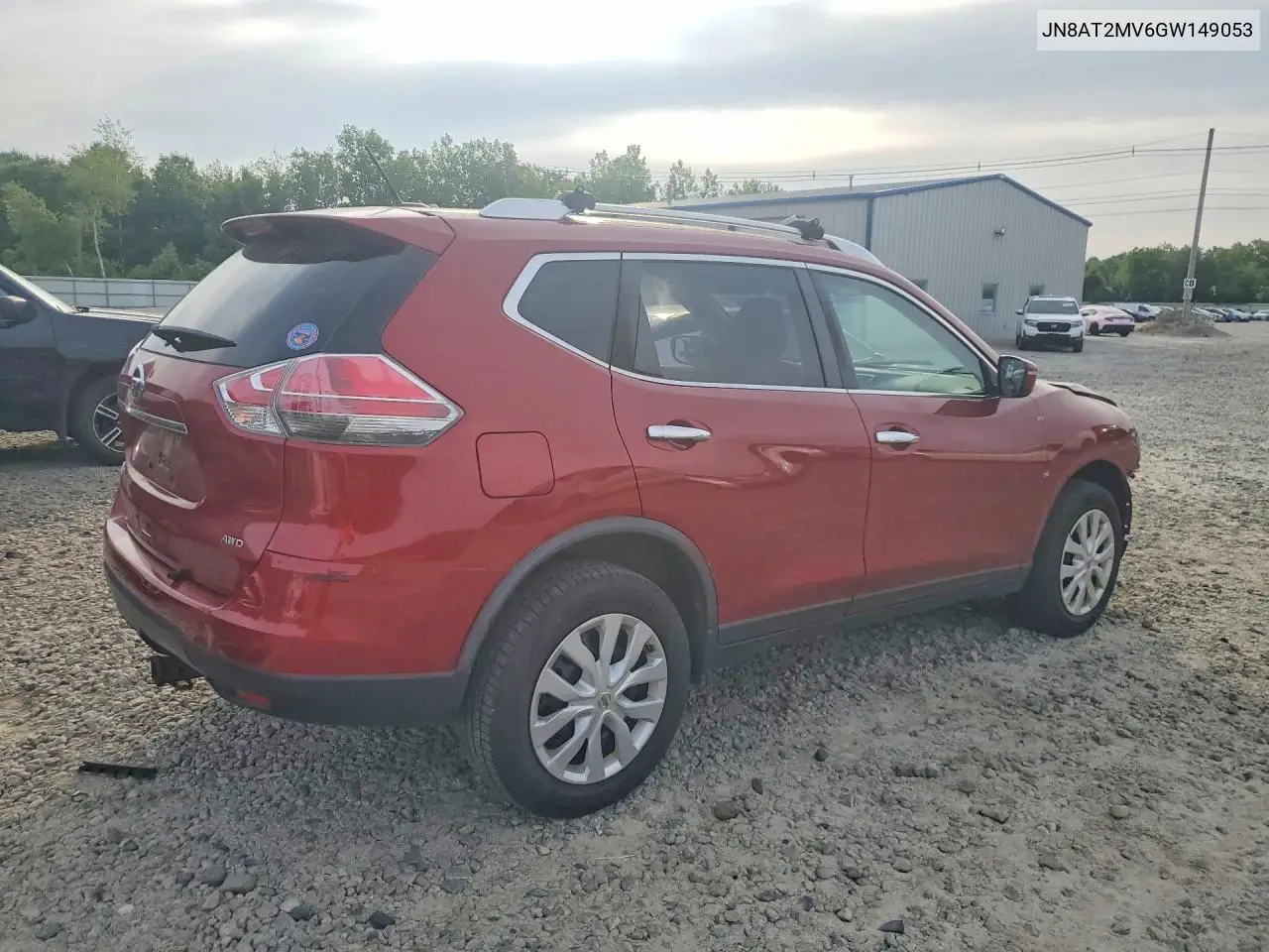 2016 Nissan Rogue S VIN: JN8AT2MV6GW149053 Lot: 61773216