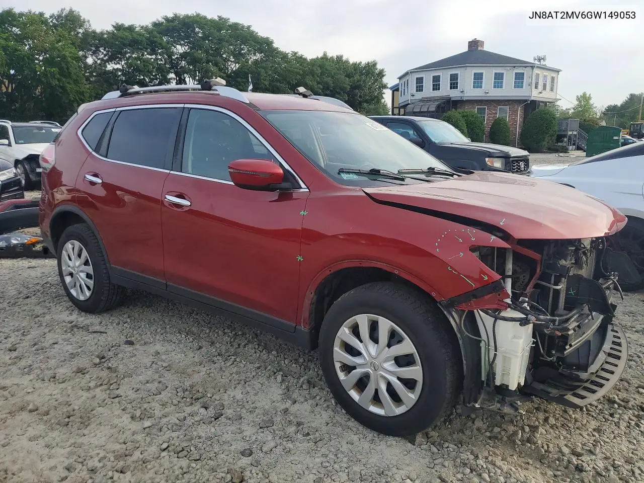 2016 Nissan Rogue S VIN: JN8AT2MV6GW149053 Lot: 61773216