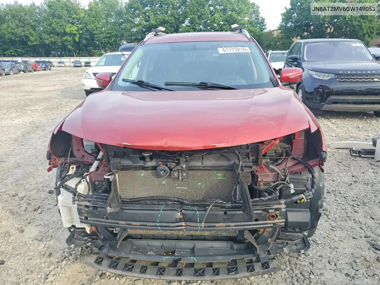 2016 Nissan Rogue S VIN: JN8AT2MV6GW149053 Lot: 61773216