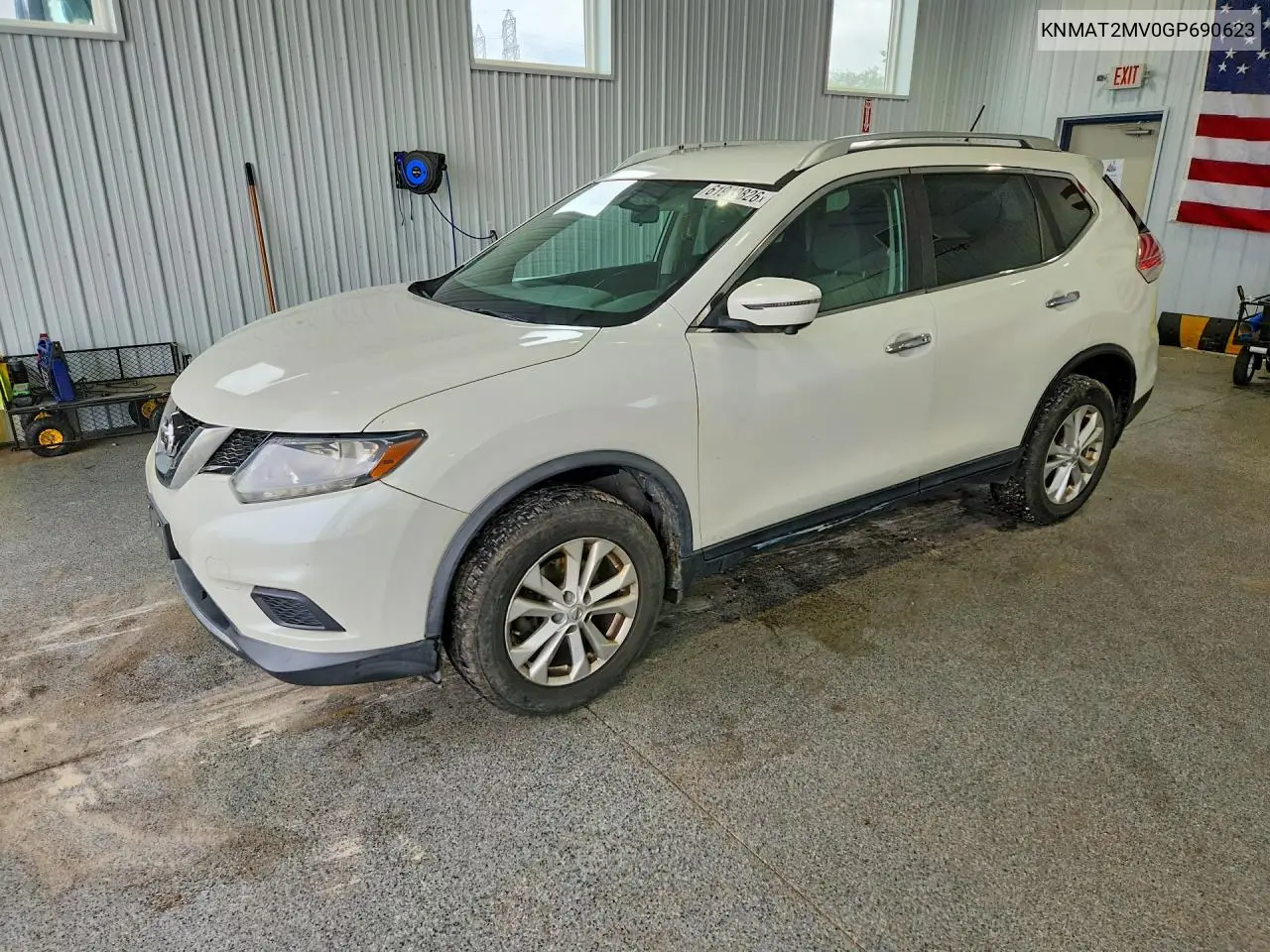 2016 Nissan Rogue VIN: KNMAT2MV0GP690623 Lot: 61919826