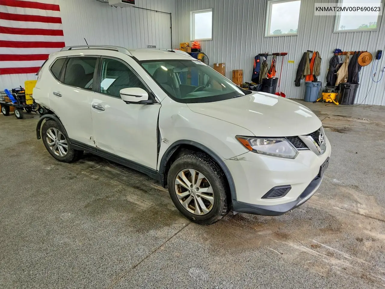 2016 Nissan Rogue VIN: KNMAT2MV0GP690623 Lot: 61919826