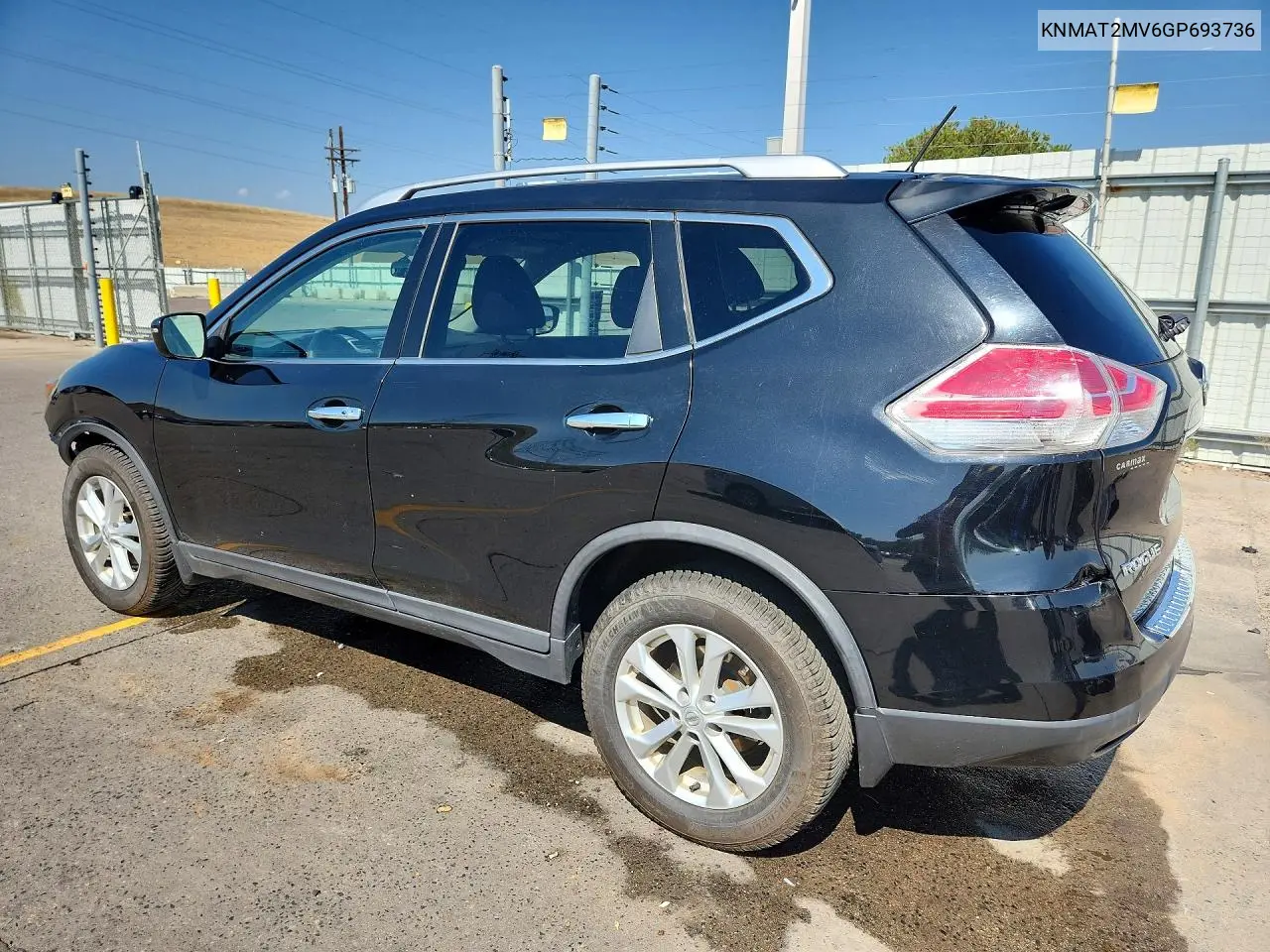 2016 Nissan Rogue Sv VIN: KNMAT2MV6GP693736 Lot: 61975976