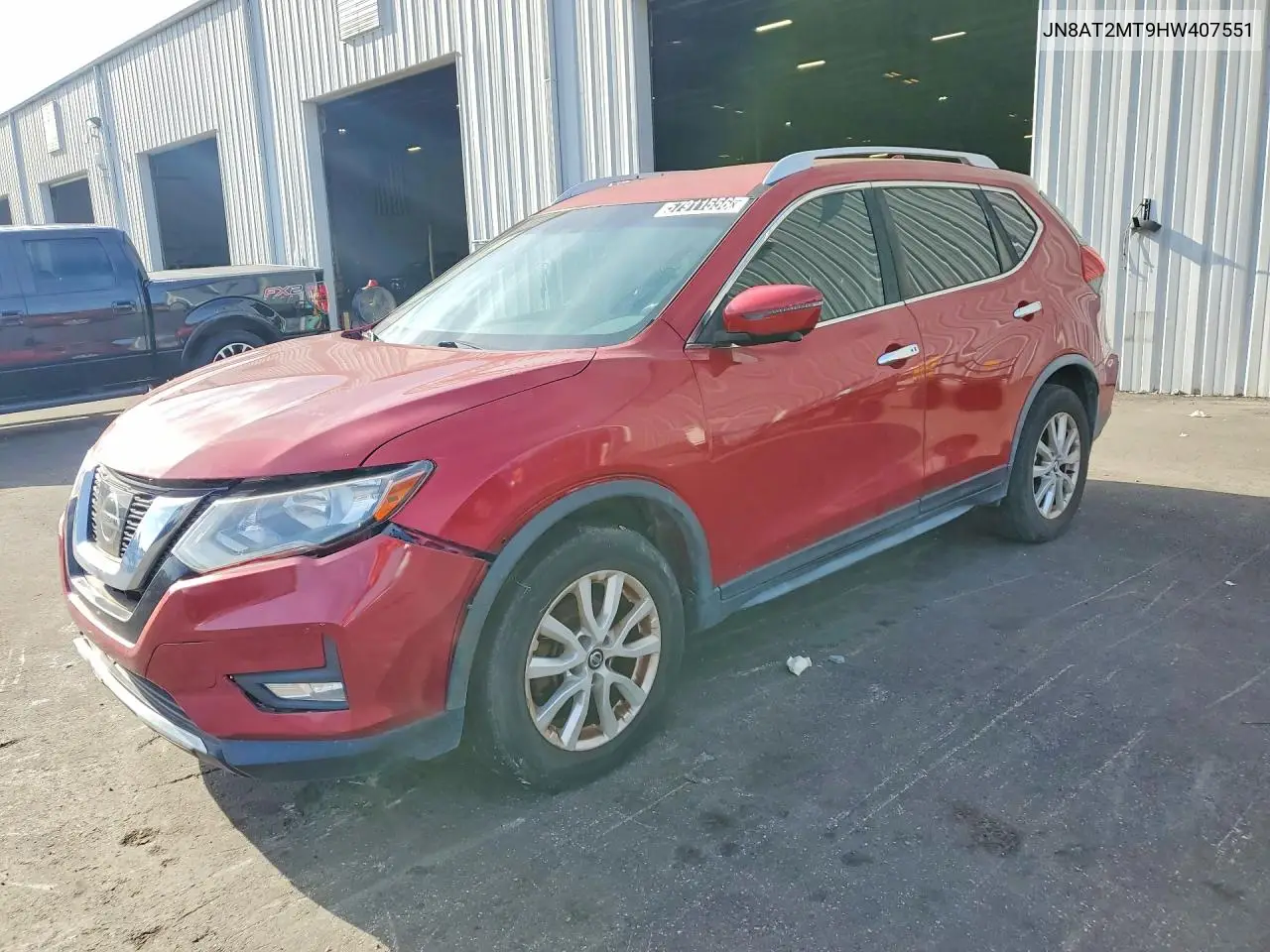 2017 Nissan Rogue Sv VIN: JN8AT2MT9HW407551 Lot: 57911556