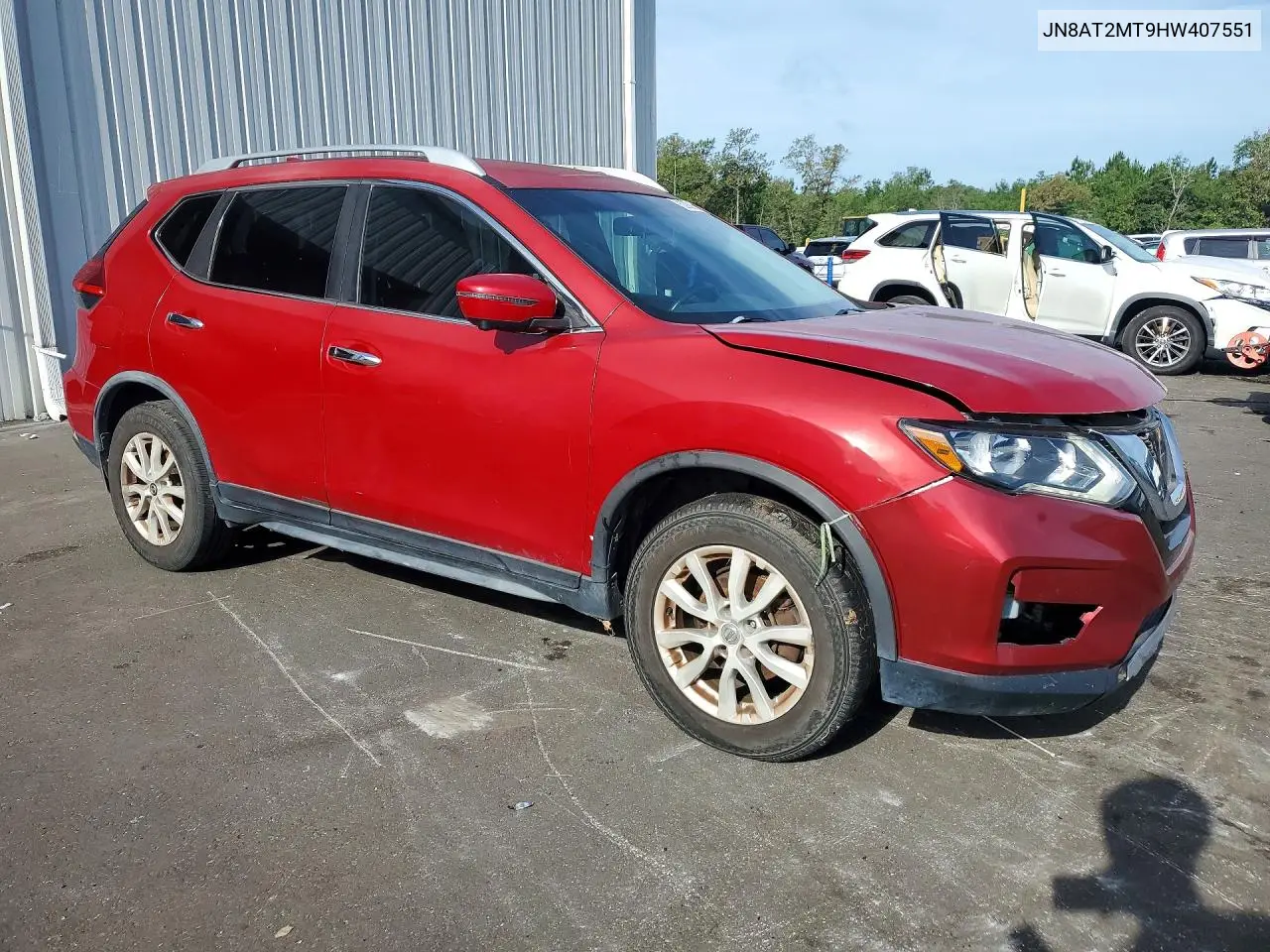 2017 Nissan Rogue Sv VIN: JN8AT2MT9HW407551 Lot: 57911556
