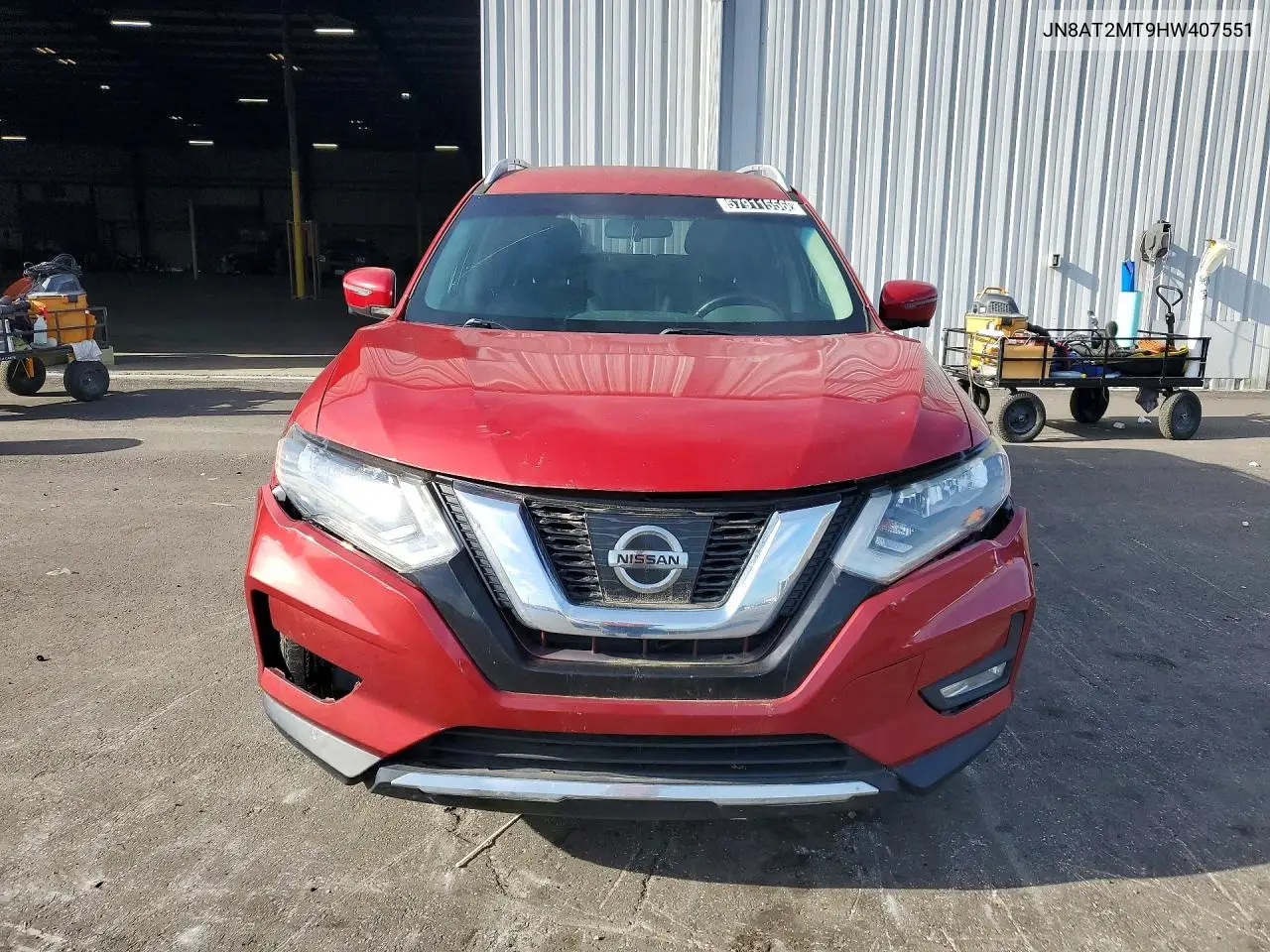 2017 Nissan Rogue Sv VIN: JN8AT2MT9HW407551 Lot: 57911556