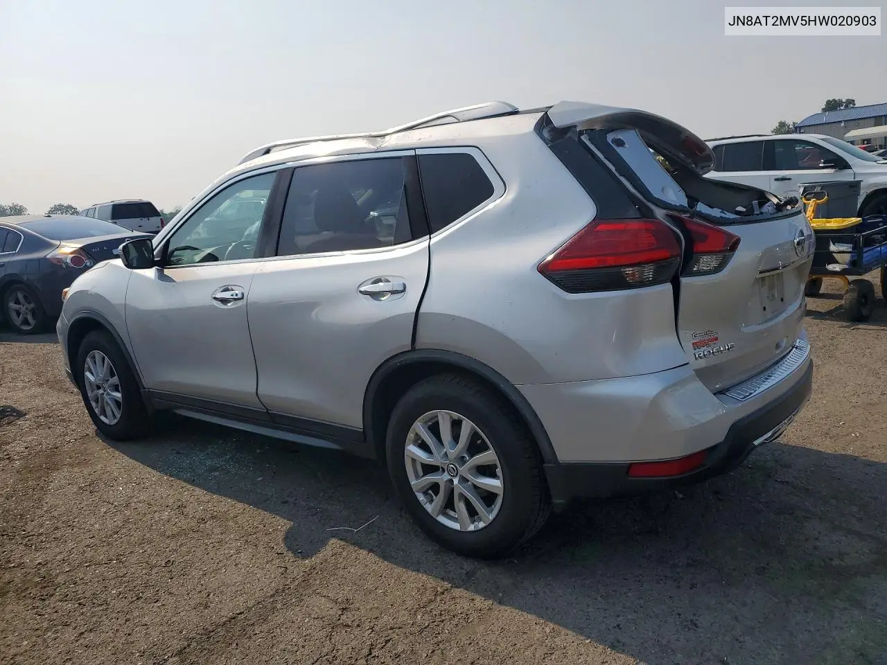 2017 Nissan Rogue Sv VIN: JN8AT2MV5HW020903 Lot: 61159836