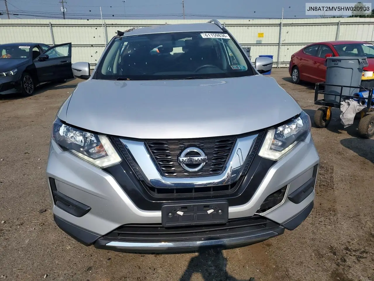 2017 Nissan Rogue Sv VIN: JN8AT2MV5HW020903 Lot: 61159836