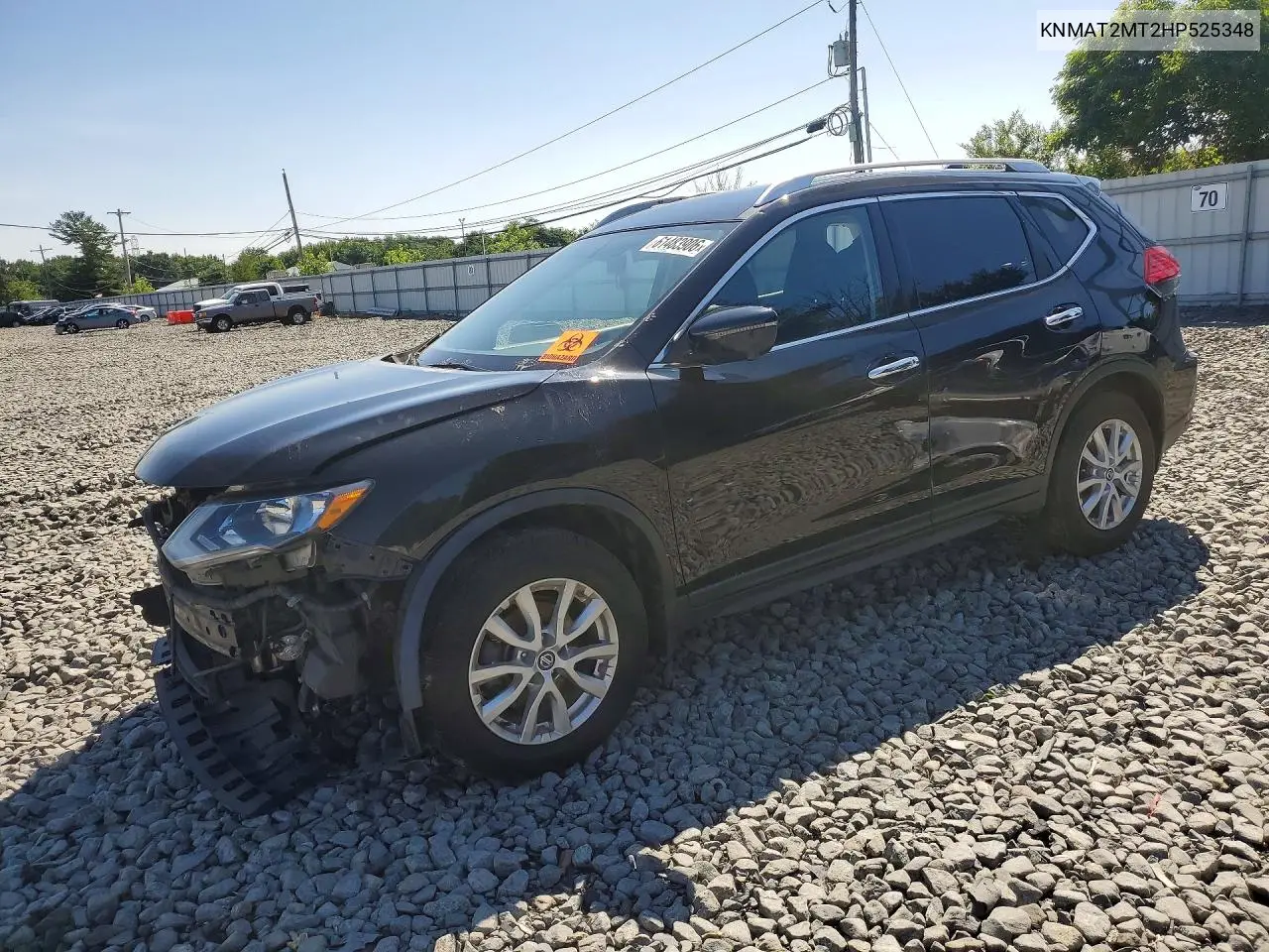 2017 Nissan Rogue Sv VIN: KNMAT2MT2HP525348 Lot: 61483906