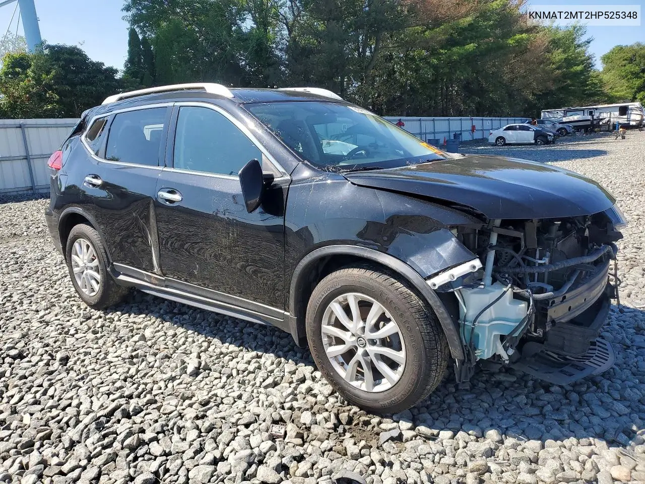 2017 Nissan Rogue Sv VIN: KNMAT2MT2HP525348 Lot: 61483906