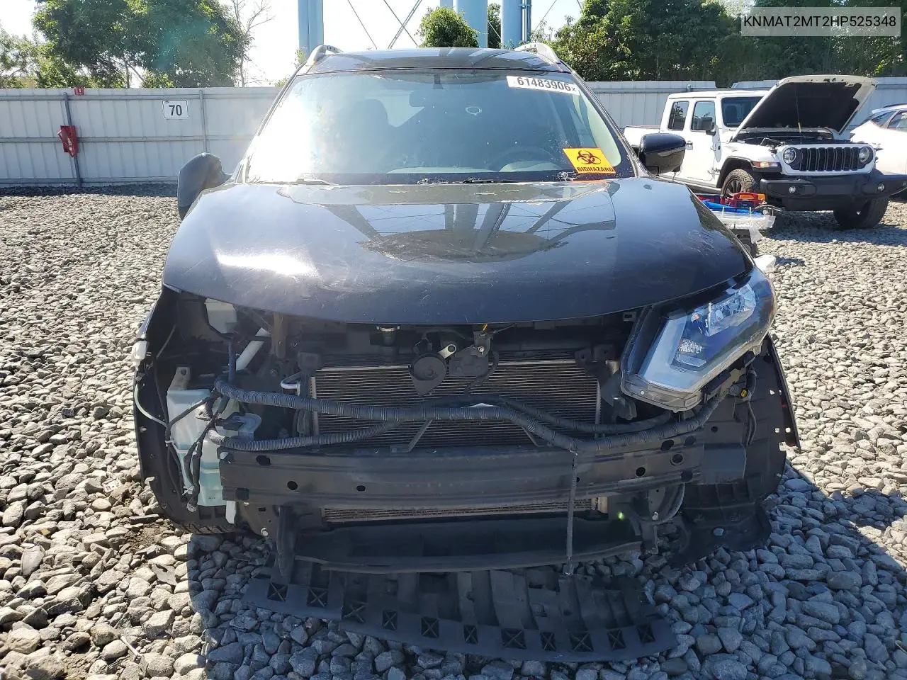 2017 Nissan Rogue Sv VIN: KNMAT2MT2HP525348 Lot: 61483906