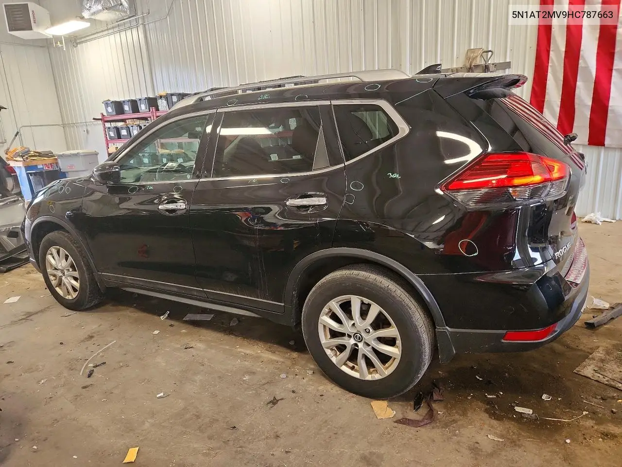 2017 Nissan Rogue Sv VIN: 5N1AT2MV9HC787663 Lot: 61718506