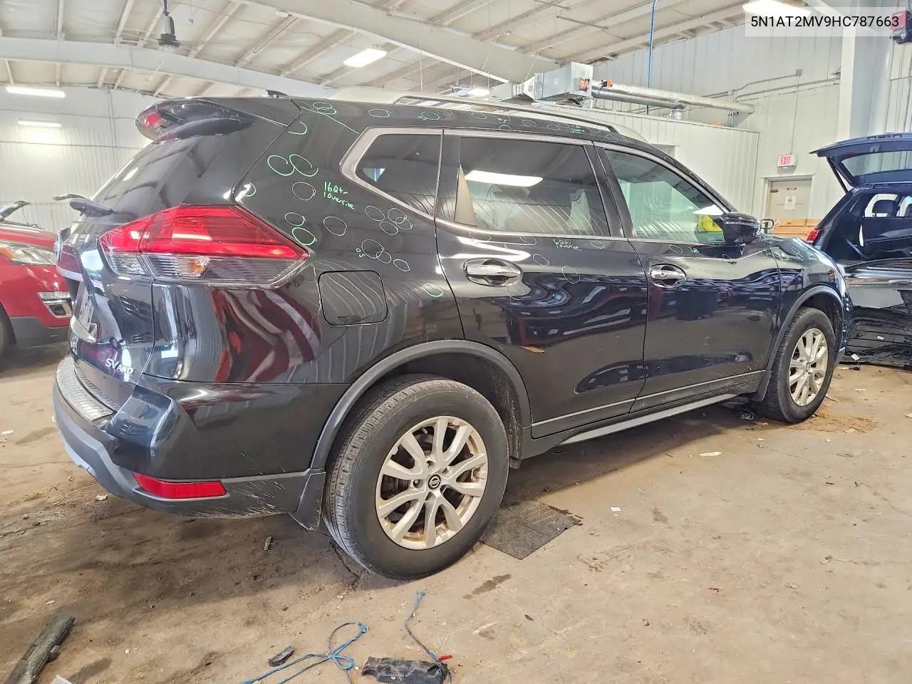 2017 Nissan Rogue Sv VIN: 5N1AT2MV9HC787663 Lot: 61718506