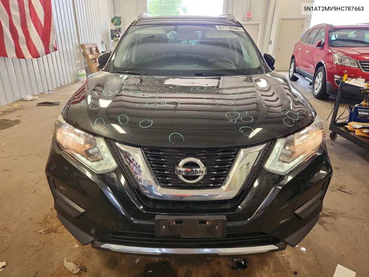 2017 Nissan Rogue Sv VIN: 5N1AT2MV9HC787663 Lot: 61718506