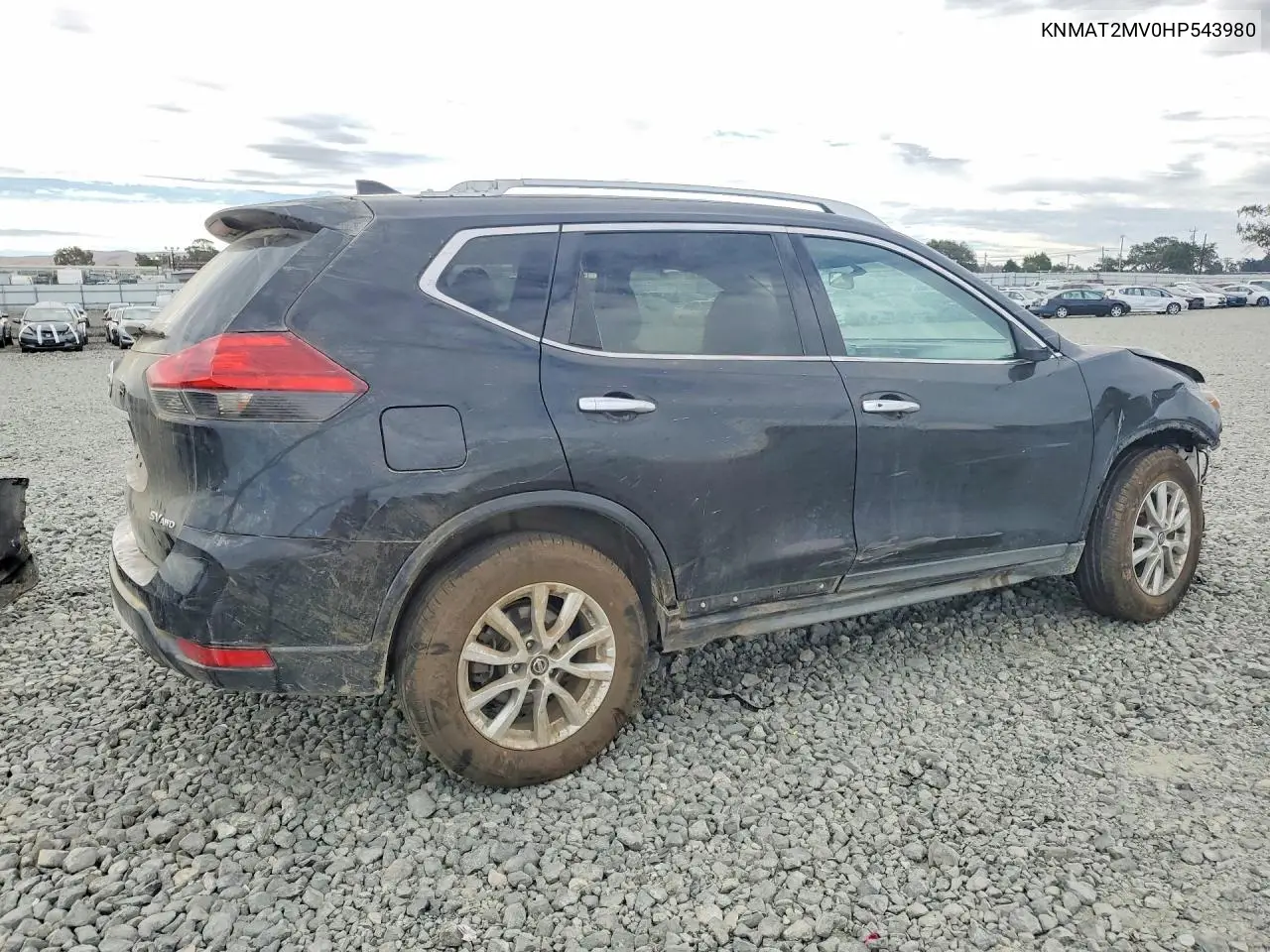 2017 Nissan Rogue Sv VIN: KNMAT2MV0HP543980 Lot: 61793506