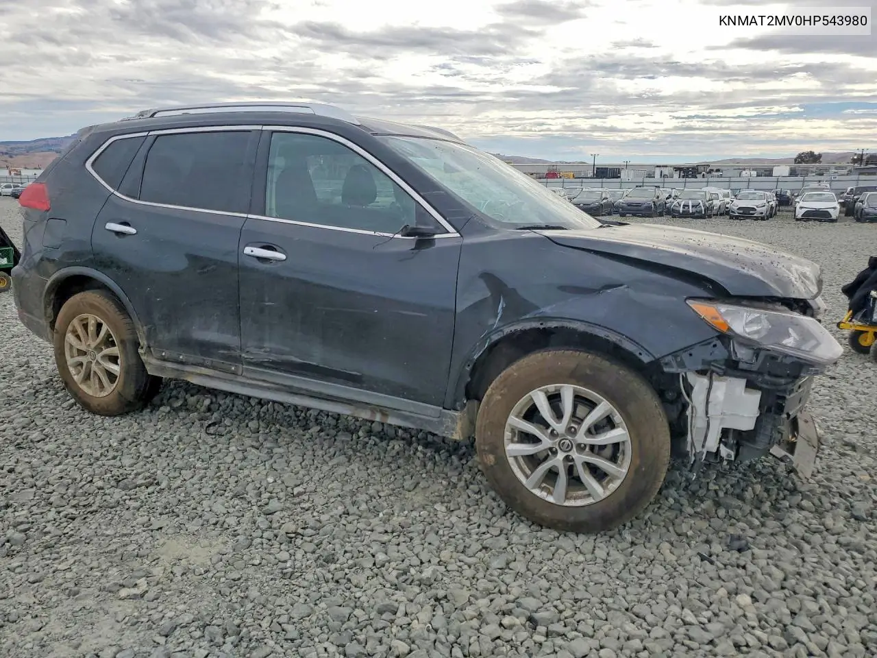 2017 Nissan Rogue Sv VIN: KNMAT2MV0HP543980 Lot: 61793506