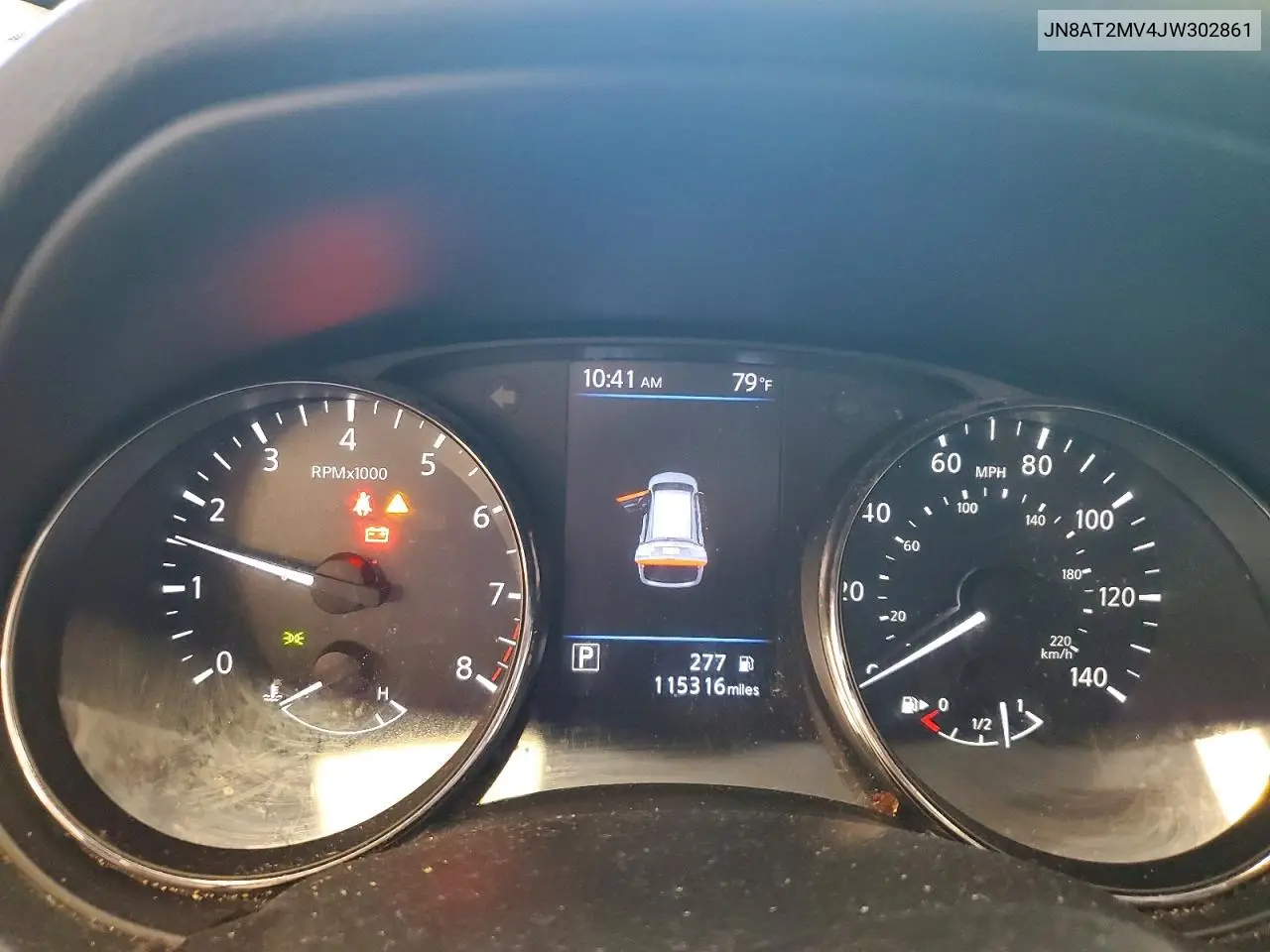 2018 Nissan Rogue Sv VIN: JN8AT2MV4JW302861 Lot: 56593896