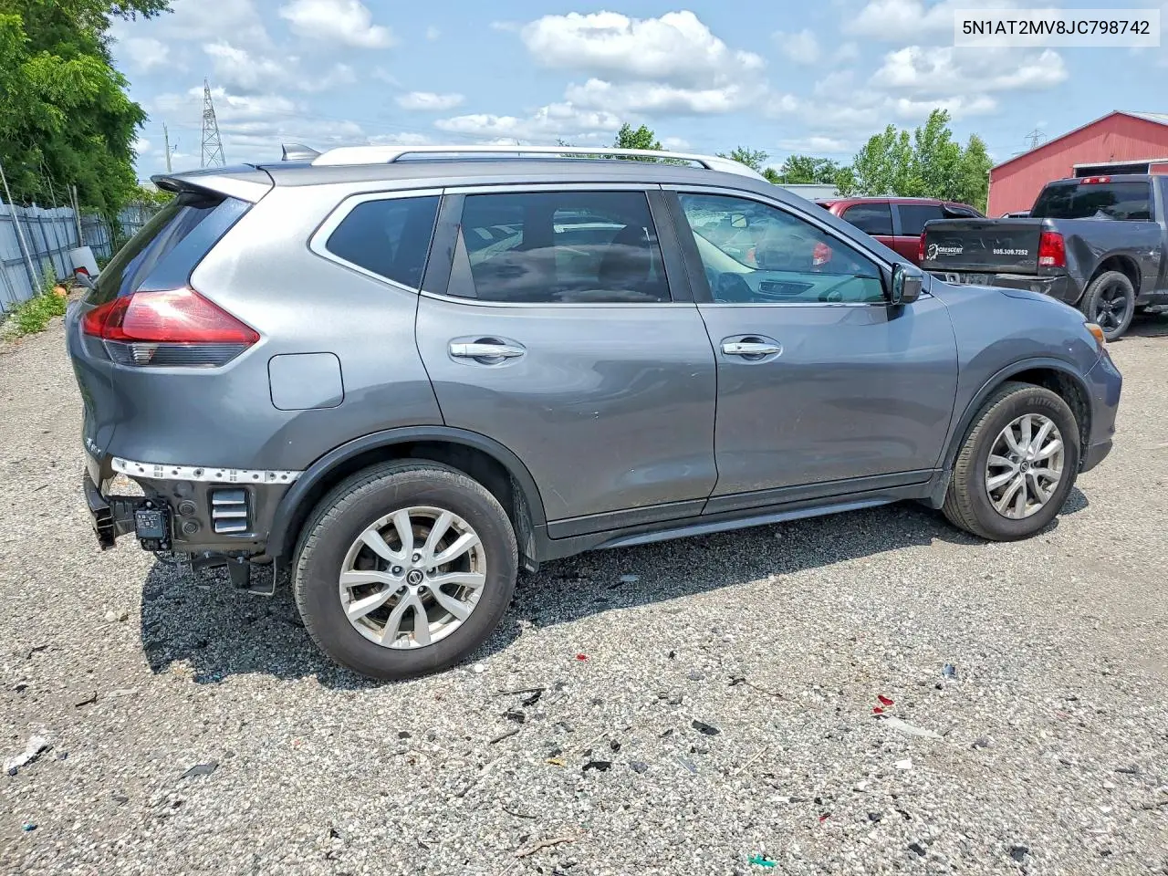 2018 Nissan Rogue S VIN: 5N1AT2MV8JC798742 Lot: 60922446