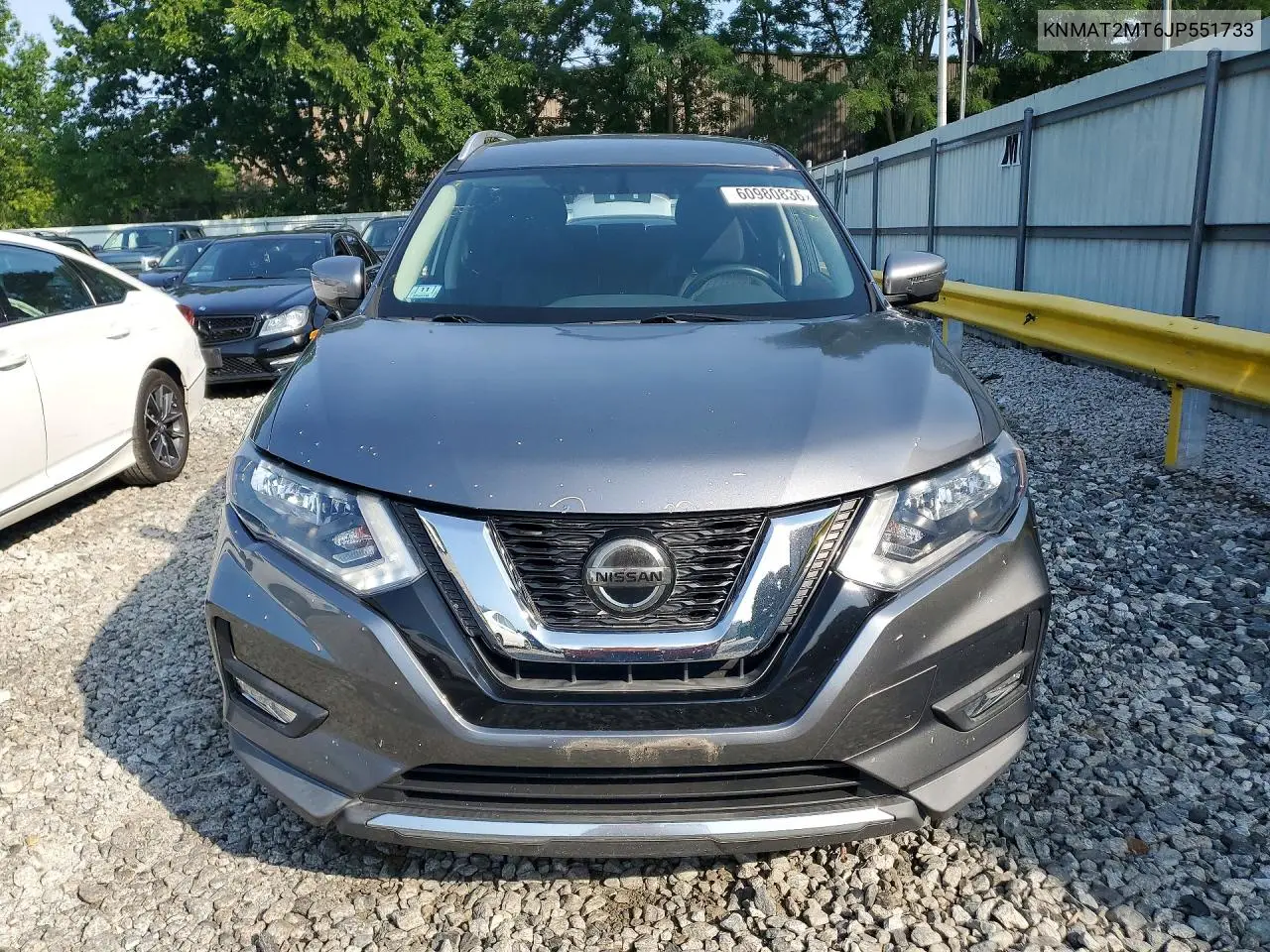2018 Nissan Rogue Sv VIN: KNMAT2MT6JP551733 Lot: 60980836