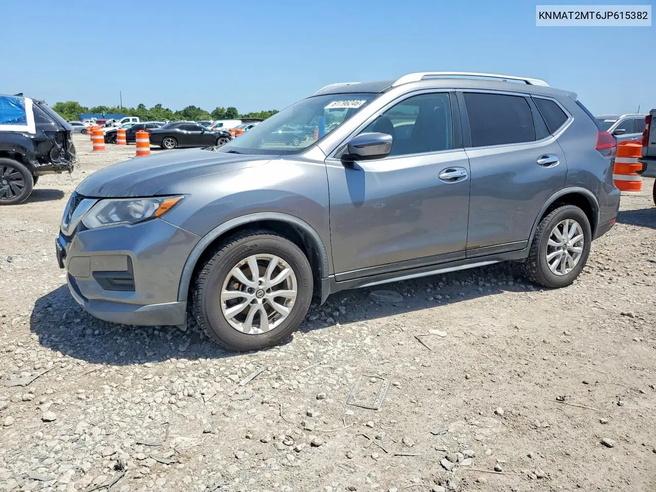2018 Nissan Rogue Sv VIN: KNMAT2MT6JP615382 Lot: 61796246