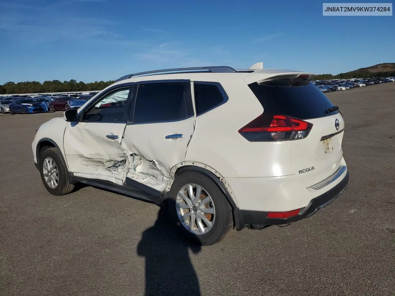 JN8AT2MV9KW374284 2019 Nissan Rogue S