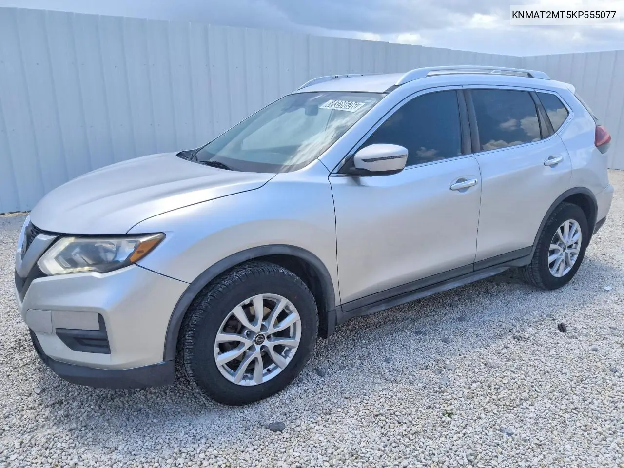 2019 Nissan Rogue S VIN: KNMAT2MT5KP555077 Lot: 58328626