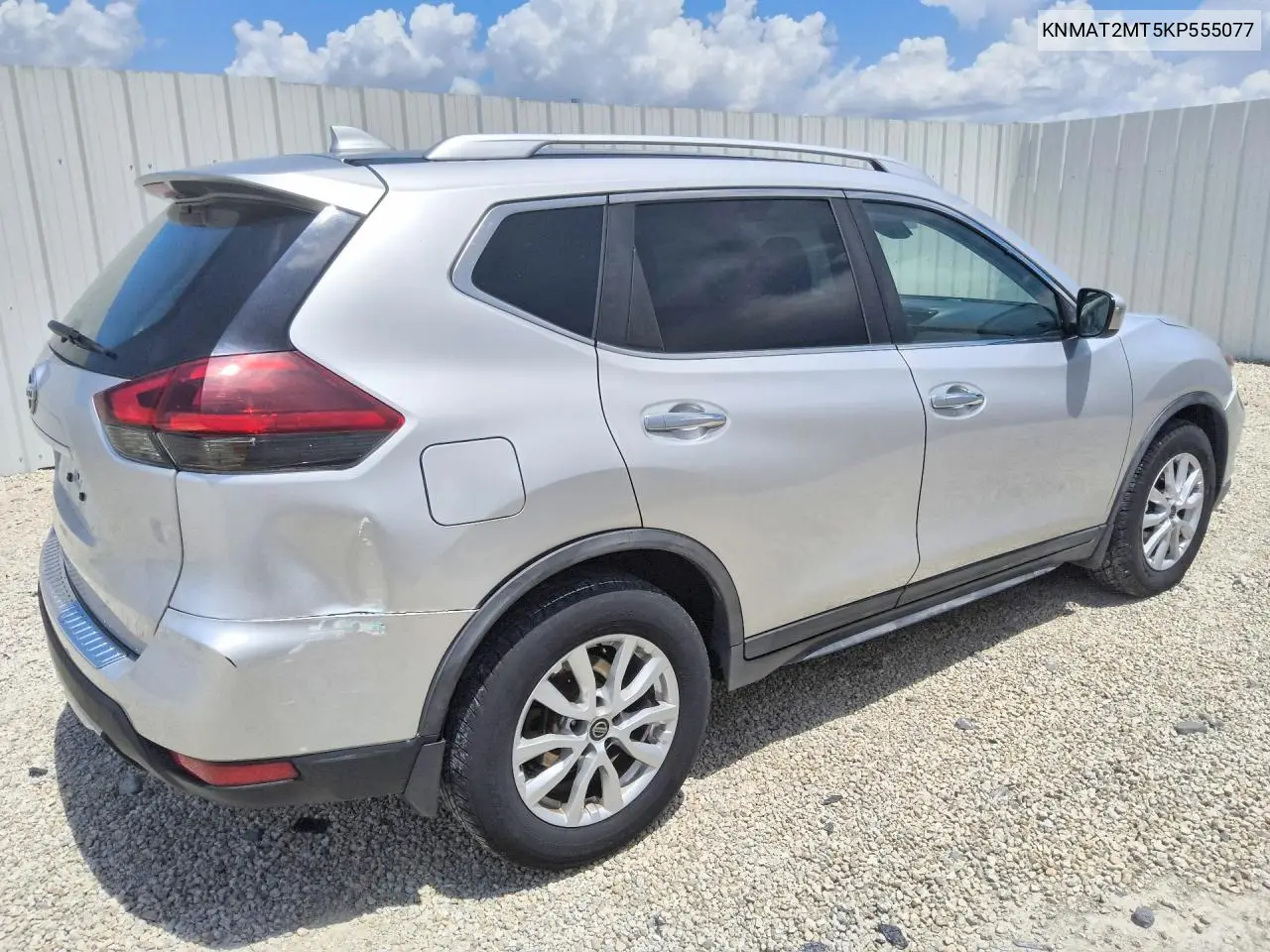 2019 Nissan Rogue S VIN: KNMAT2MT5KP555077 Lot: 58328626