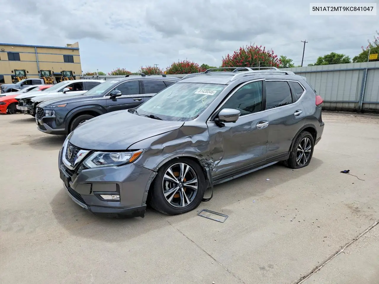2019 Nissan Rogue Sv VIN: 5N1AT2MT9KC841047 Lot: 61428346