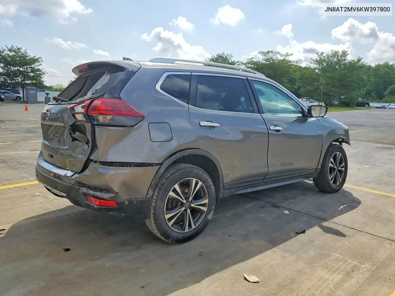 2019 Nissan Rogue Sv VIN: JN8AT2MV6KW397800 Lot: 61503996