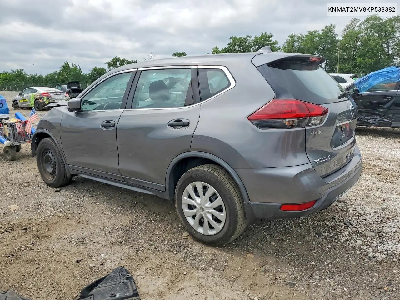 2019 Nissan Rogue S VIN: KNMAT2MV8KP533382 Lot: 61507066