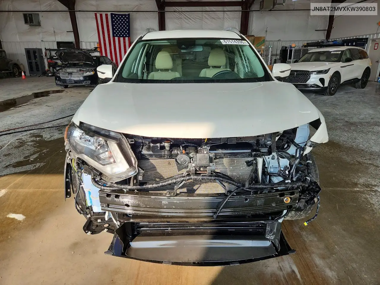 2019 Nissan Rogue Sv VIN: JN8AT2MVXKW390803 Lot: 61514396