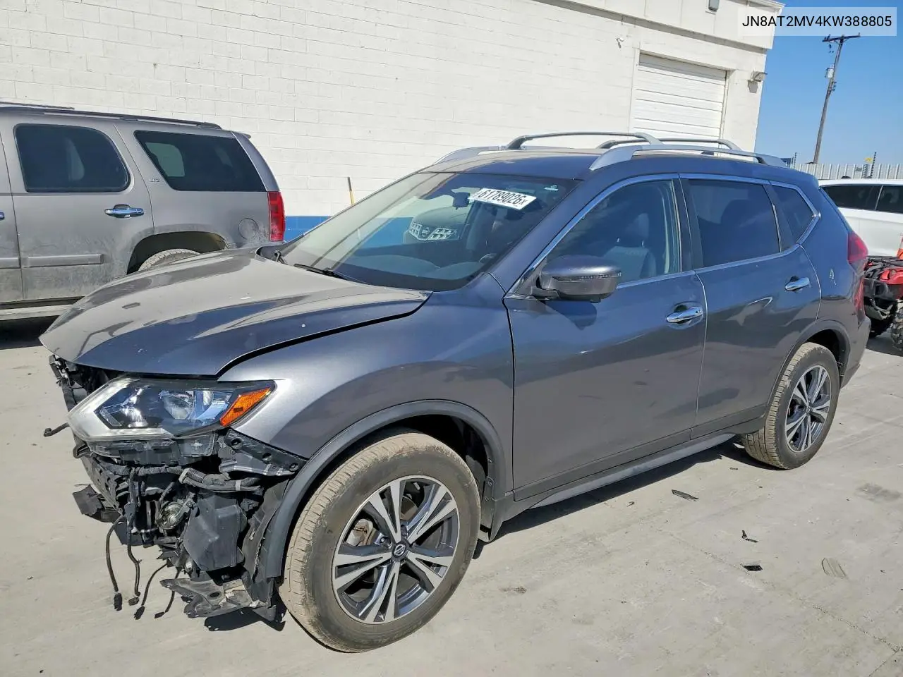 2019 Nissan Rogue Sv VIN: JN8AT2MV4KW388805 Lot: 61789026