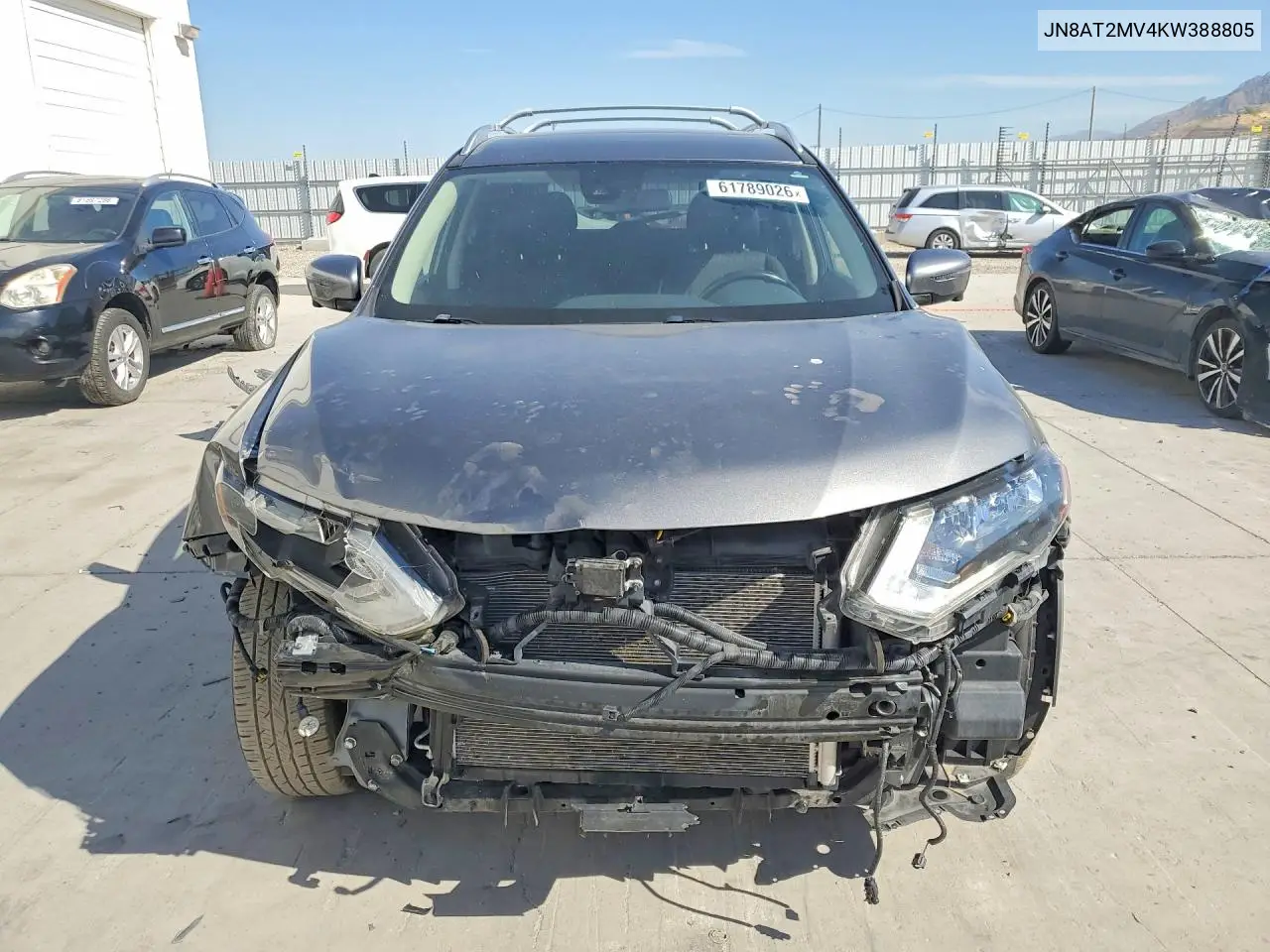 2019 Nissan Rogue Sv VIN: JN8AT2MV4KW388805 Lot: 61789026