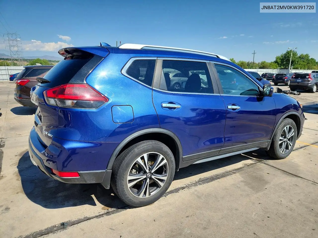 2019 Nissan Rogue Sv VIN: JN8AT2MV0KW391720 Lot: 61896286