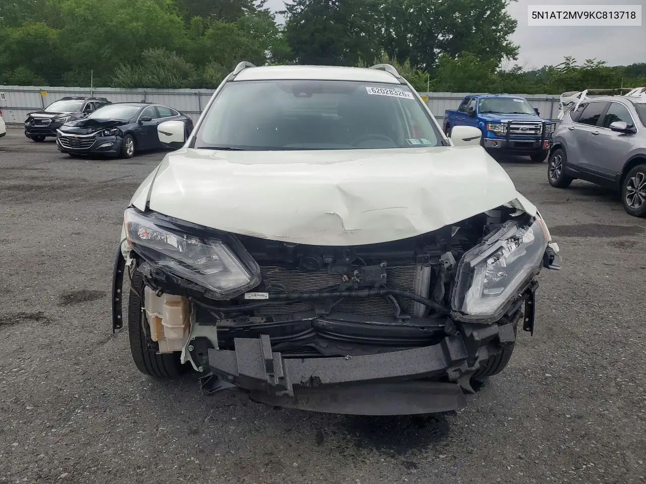 2019 Nissan Rogue S VIN: 5N1AT2MV9KC813718 Lot: 62028326