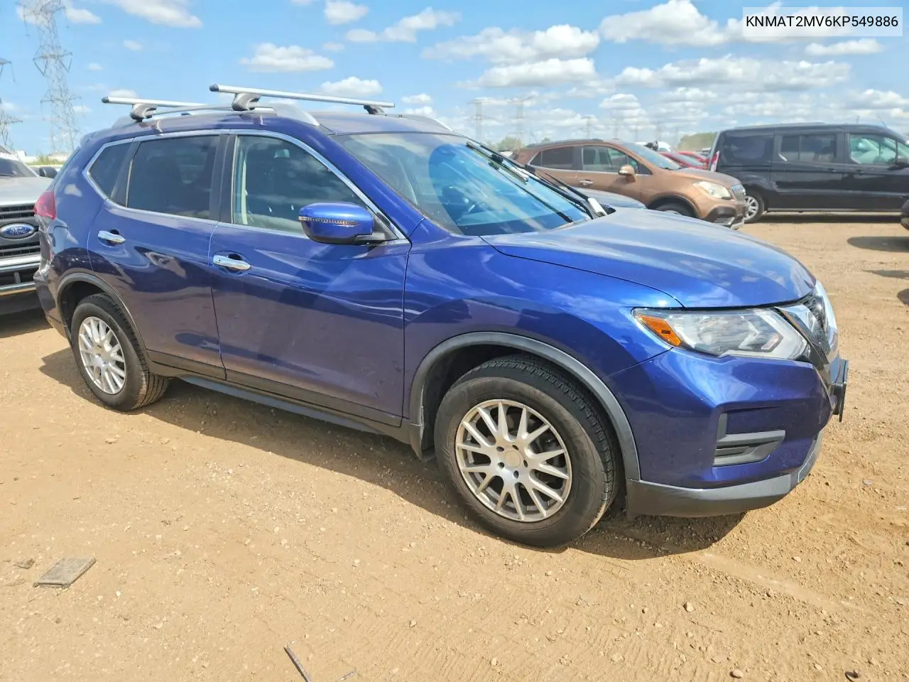 2019 Nissan Rogue Sv VIN: KNMAT2MV6KP549886 Lot: 62041716