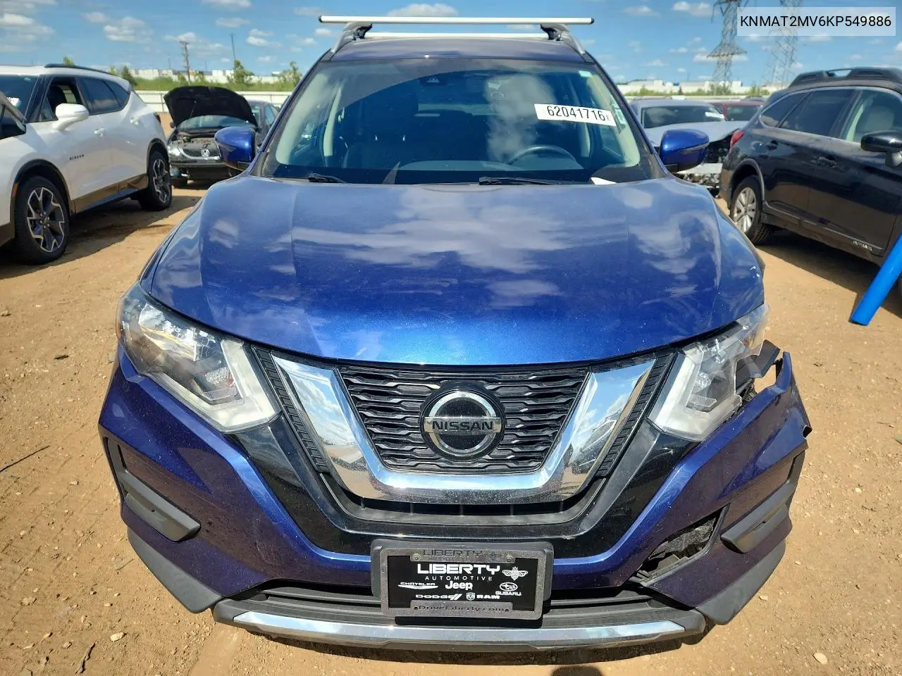 2019 Nissan Rogue Sv VIN: KNMAT2MV6KP549886 Lot: 62041716