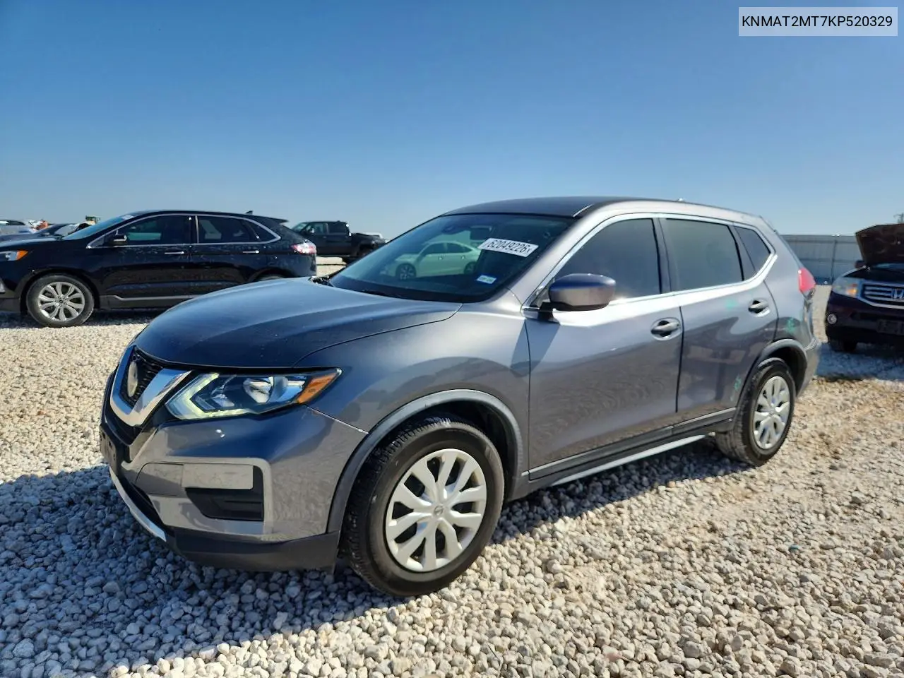 2019 Nissan Rogue S VIN: KNMAT2MT7KP520329 Lot: 62049226