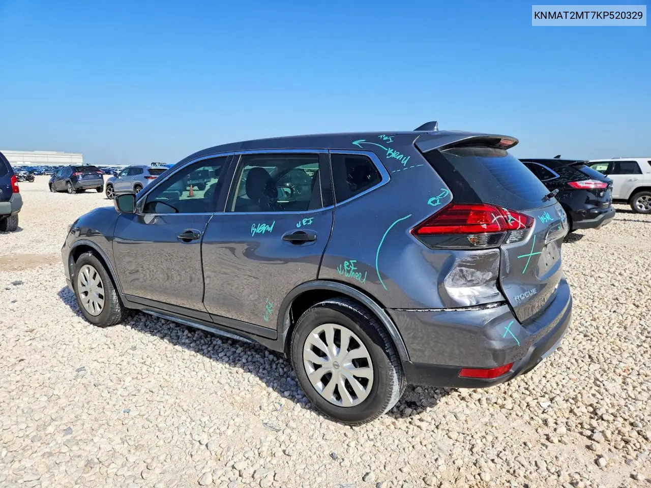 2019 Nissan Rogue S VIN: KNMAT2MT7KP520329 Lot: 62049226