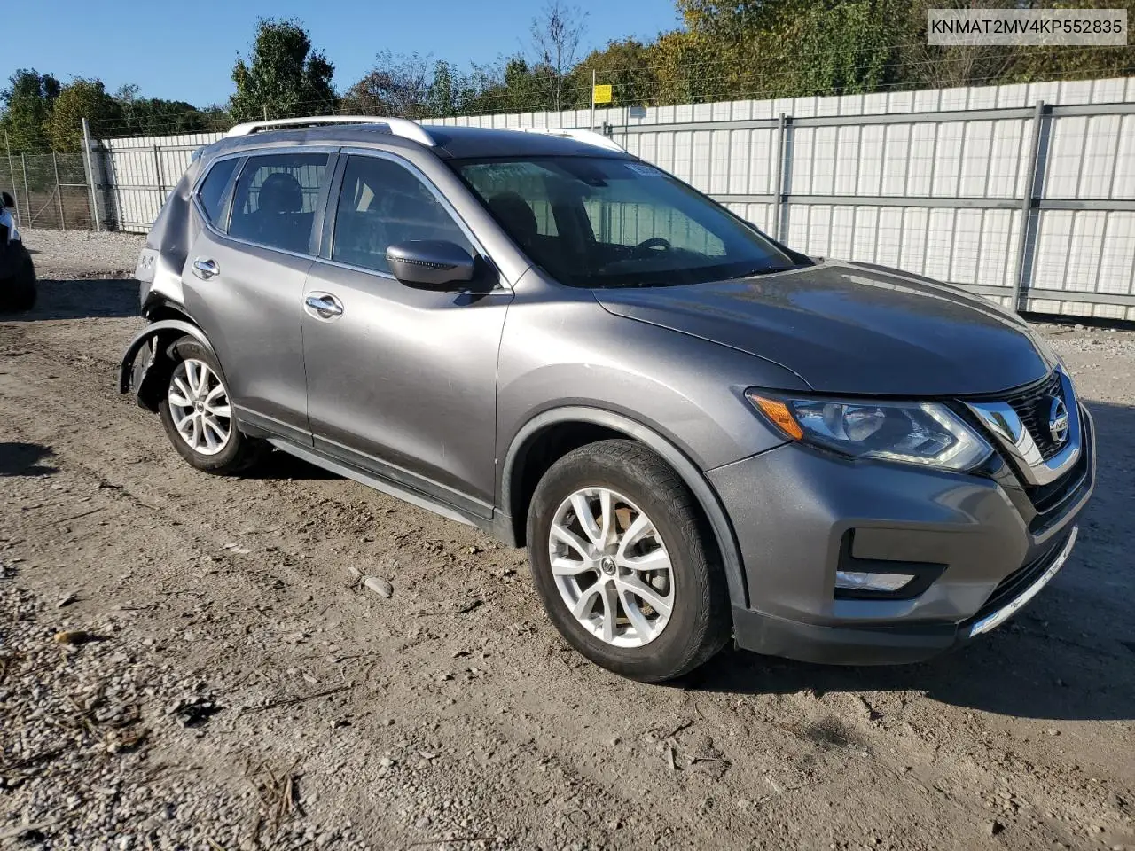 KNMAT2MV4KP552835 2019 Nissan Rogue Sv