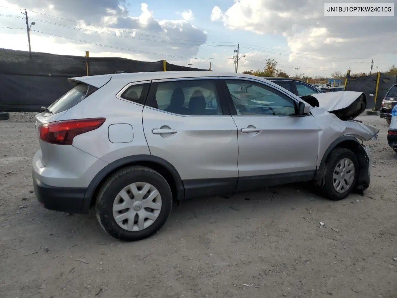 JN1BJ1CP7KW240105 2019 Nissan Rogue Sport S