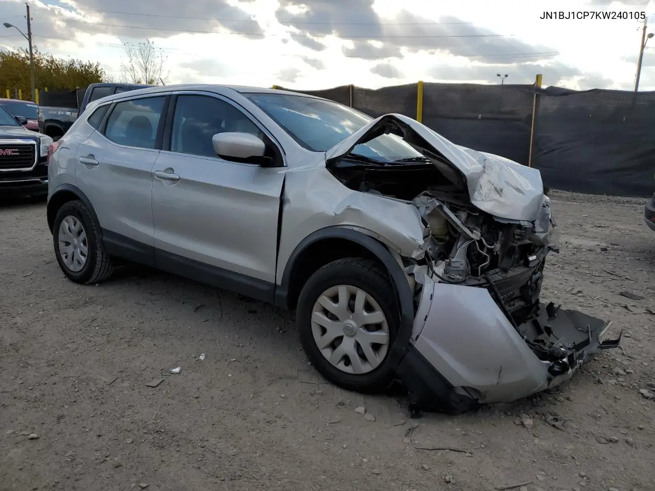 JN1BJ1CP7KW240105 2019 Nissan Rogue Sport S