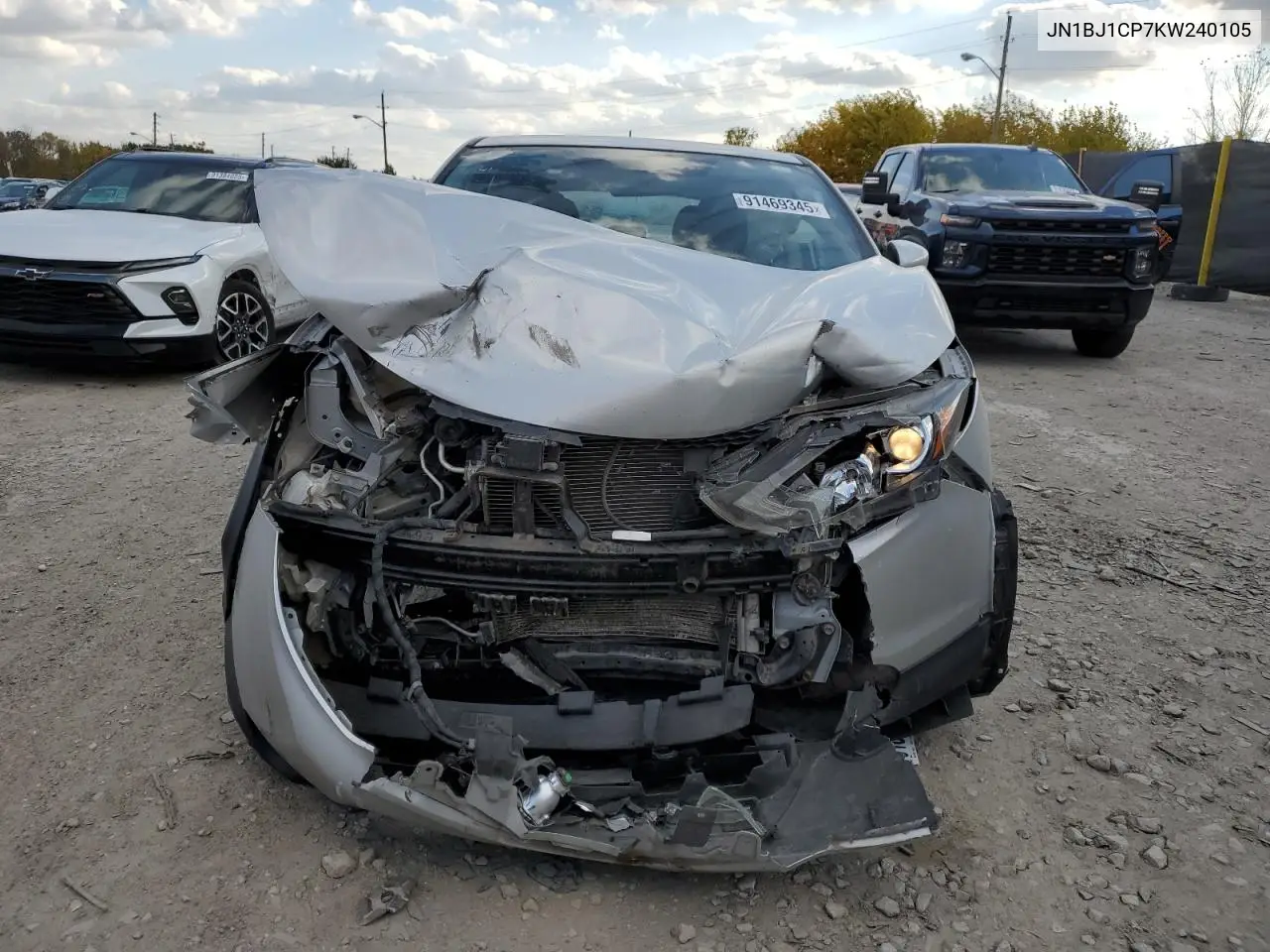 JN1BJ1CP7KW240105 2019 Nissan Rogue Sport S