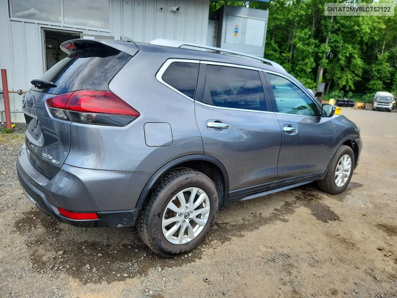 2020 Nissan Rogue S VIN: 5N1AT2MV8LC752122 Lot: 56571686