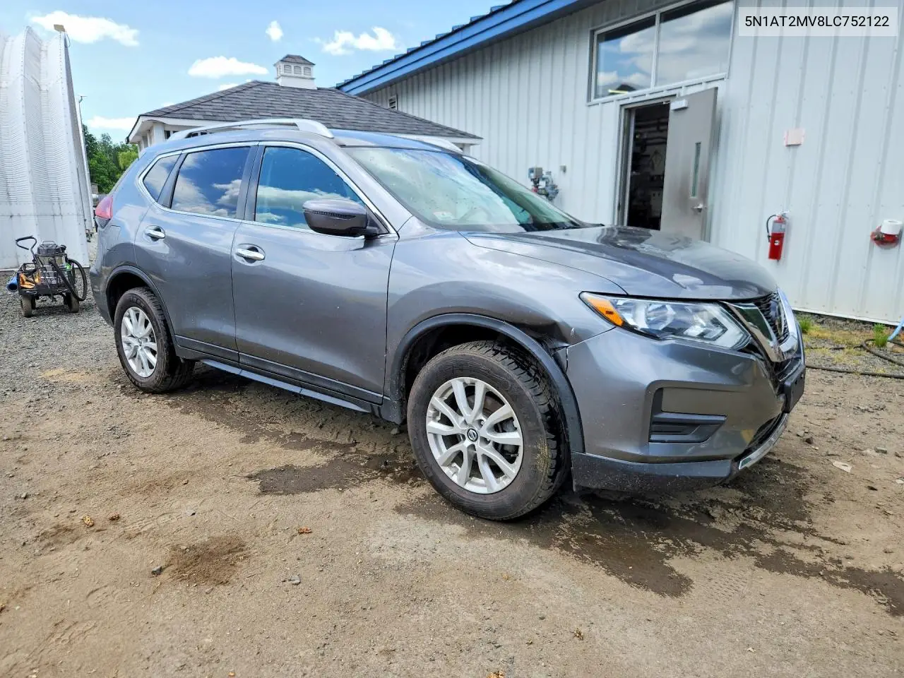 2020 Nissan Rogue S VIN: 5N1AT2MV8LC752122 Lot: 56571686