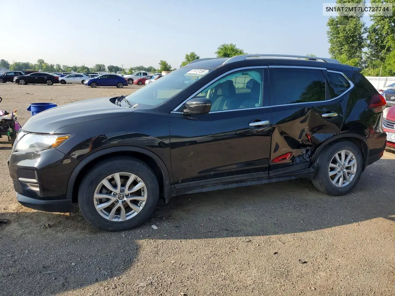 2020 Nissan Rogue S VIN: 5N1AT2MT7LC727744 Lot: 61413156