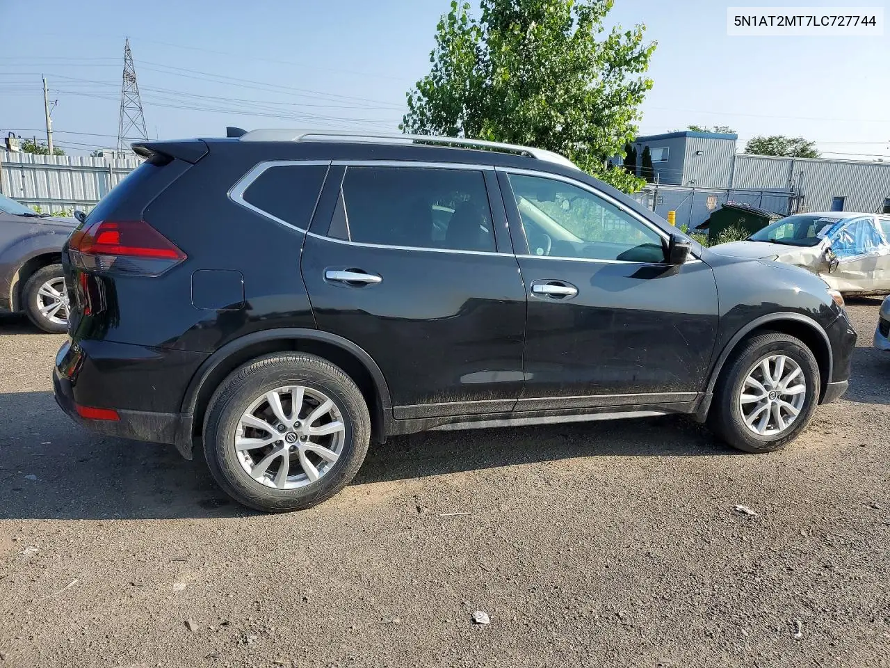 2020 Nissan Rogue S VIN: 5N1AT2MT7LC727744 Lot: 61413156