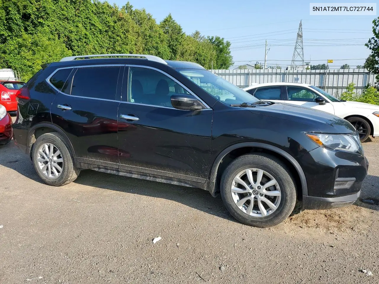 2020 Nissan Rogue S VIN: 5N1AT2MT7LC727744 Lot: 61413156