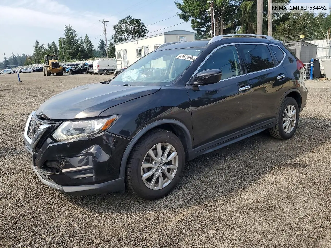 2020 Nissan Rogue Sv VIN: KNMAT2MT8LP534452 Lot: 61613896
